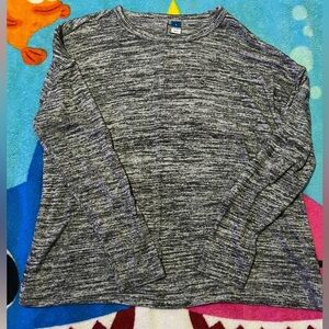 Old Navy Cozy Black & Gray Long-sleeved T-shirt​​